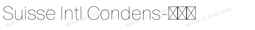 Suisse Intl Condens字体转换